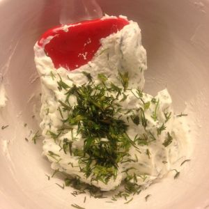 cream cheese with dill