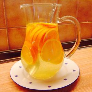 água com laranja